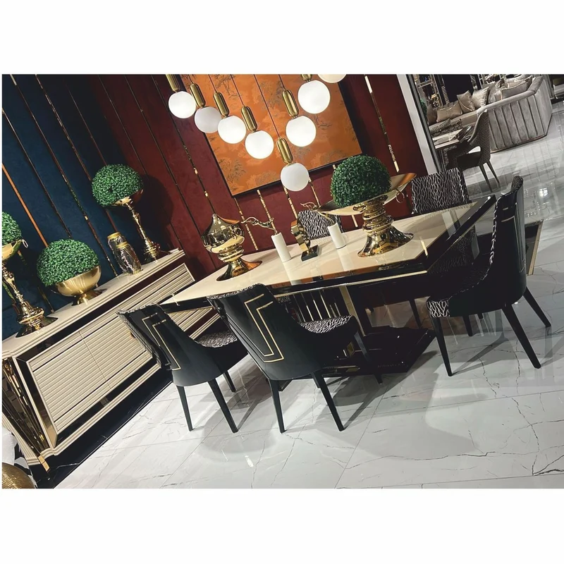 Casa Padrino Luxus Sideboard Creme / Gold 235 cm - Luxus Hotel Möbel