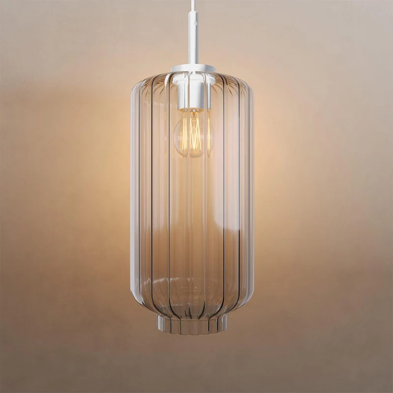 s.luce Velo Galerie Glas-Pendellampe Aufhängung 500cm Weiß