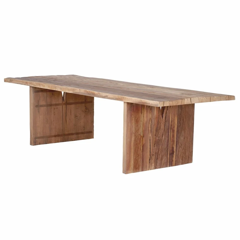 Casa Padrino Landhausstil Esstisch Naturfarben / Braun 300 cm - Rustikale Esszimmer Möbel