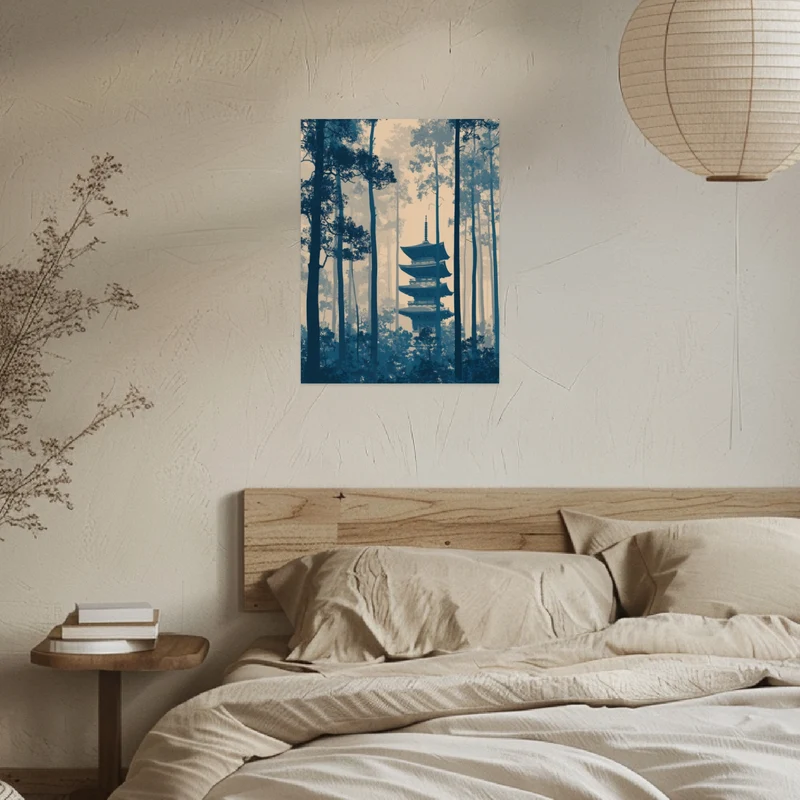 Pagode im Wald Poster