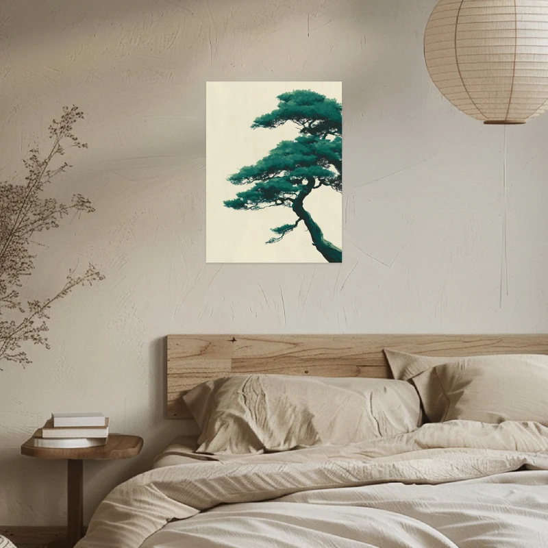 Stille Kiefer Leinwandbild