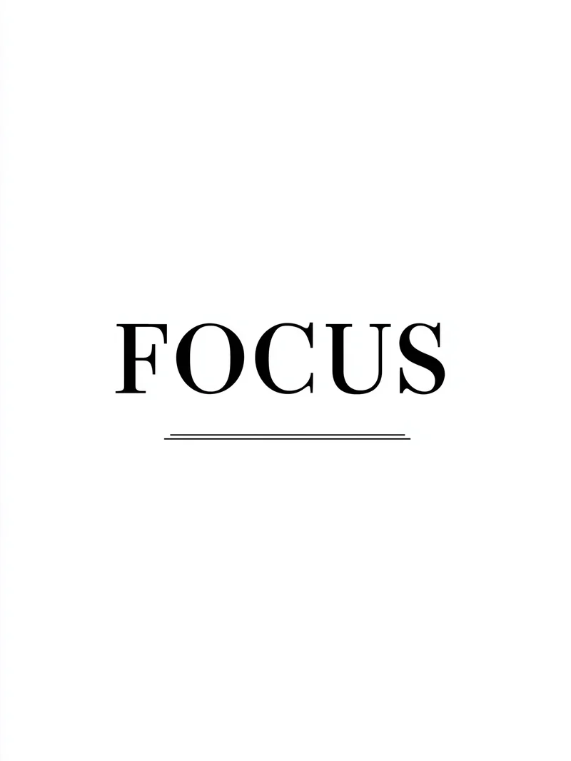 Typografie FOCUS Poster
