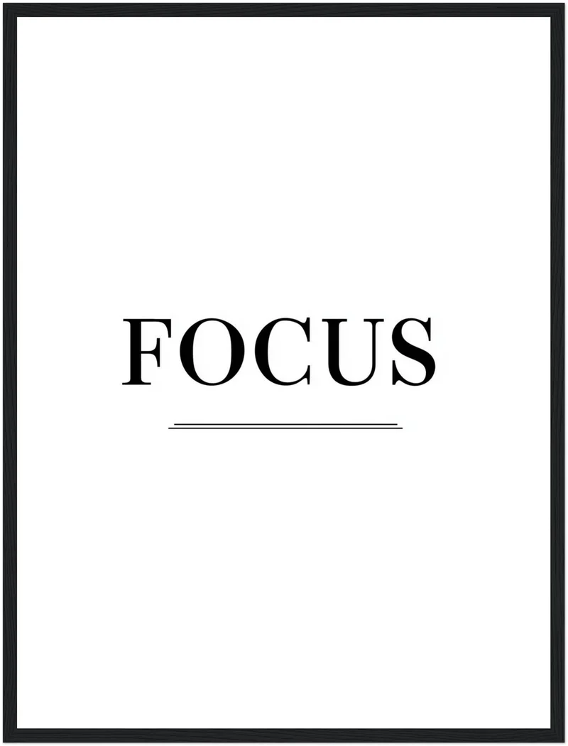 Typografie FOCUS Poster