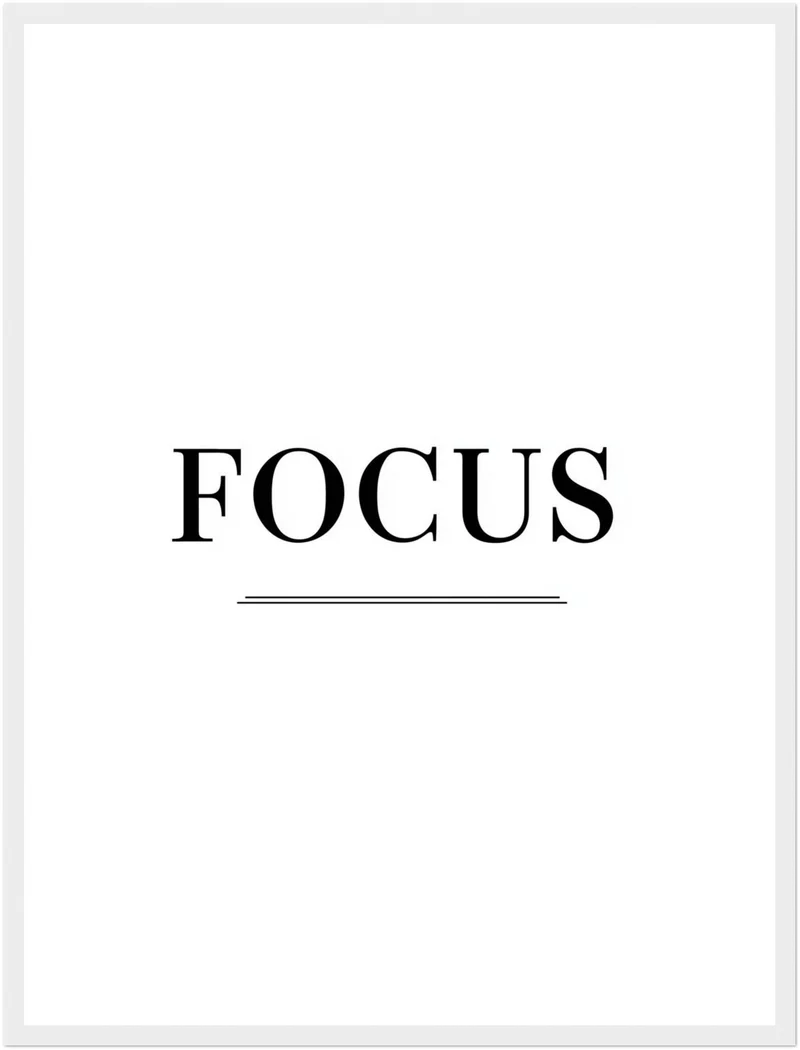 Typografie FOCUS Poster