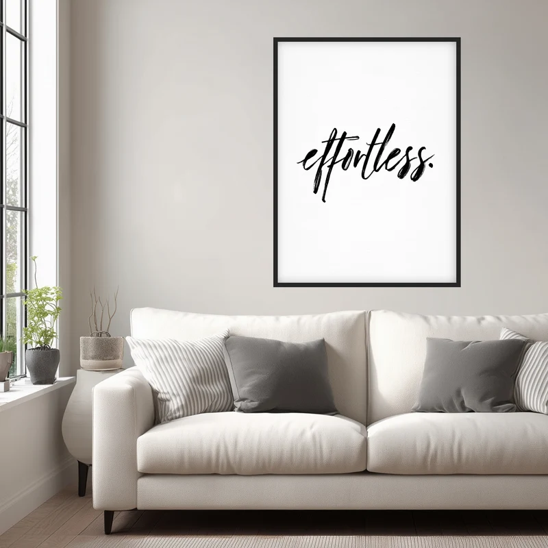 Typografie effortless Poster