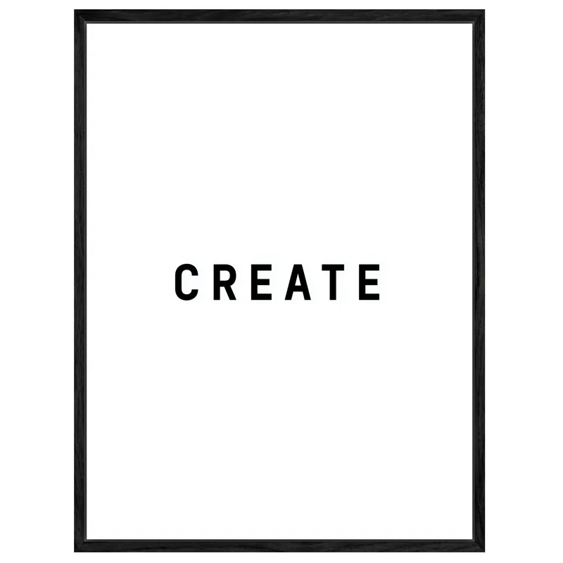 Typografie CREATE Leinwandbild