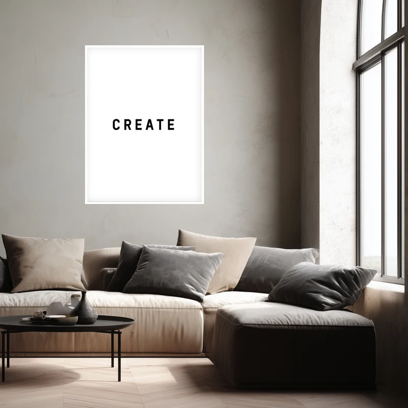 Typografie CREATE Poster