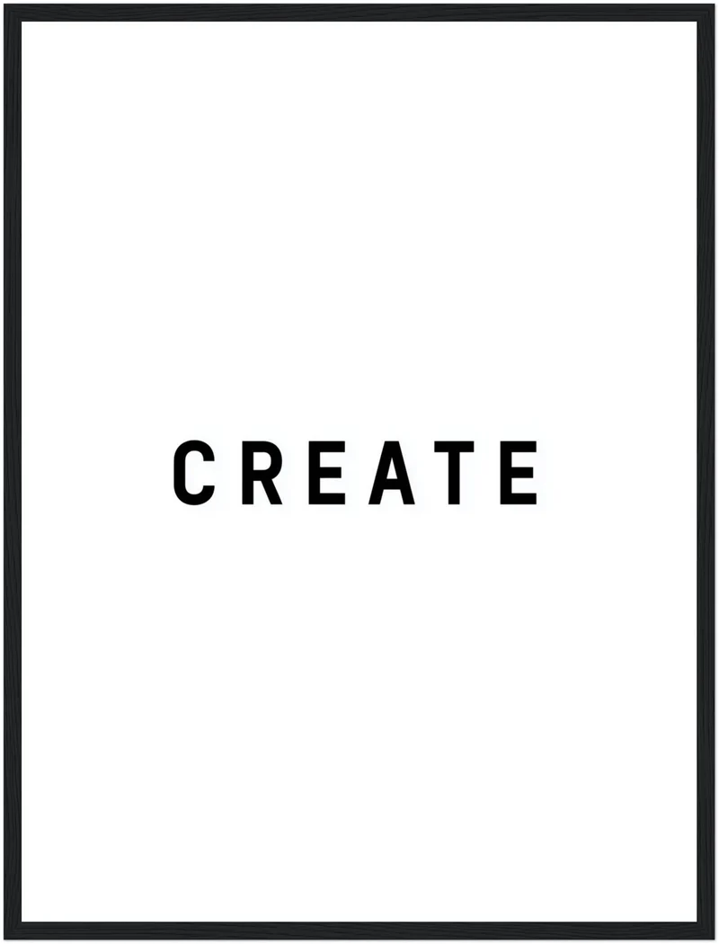 Typografie CREATE Poster