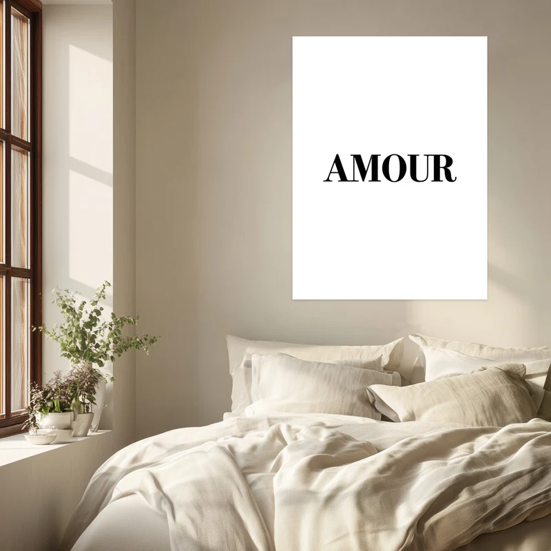 Typografie AMOUR Poster