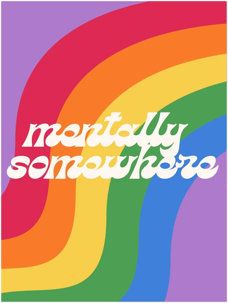 Mentally Somewhere Leinwandbild