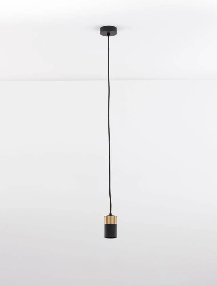 Pongo Pendelleuchte Cover Unten Ø 5,6cm Schwarz, Gold