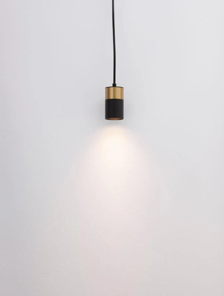 Pongo Pendelleuchte Cover Unten Ø 5,6cm Schwarz, Gold
