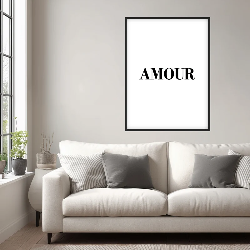 Typografie AMOUR Poster