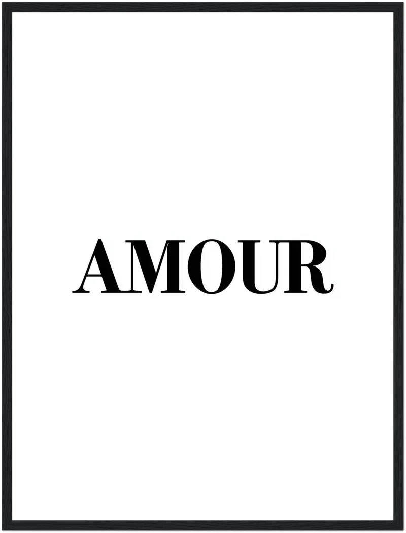 Typografie AMOUR Poster