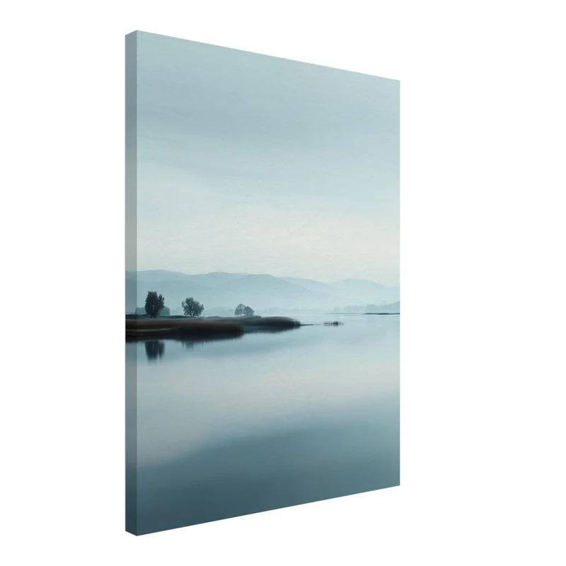Spiegelnder See Ruhe Leinwandbild