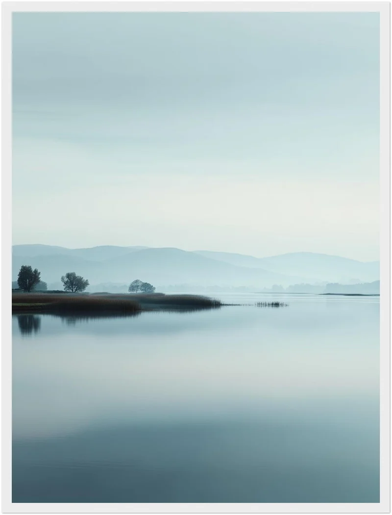 Spiegelnder See Ruhe Poster
