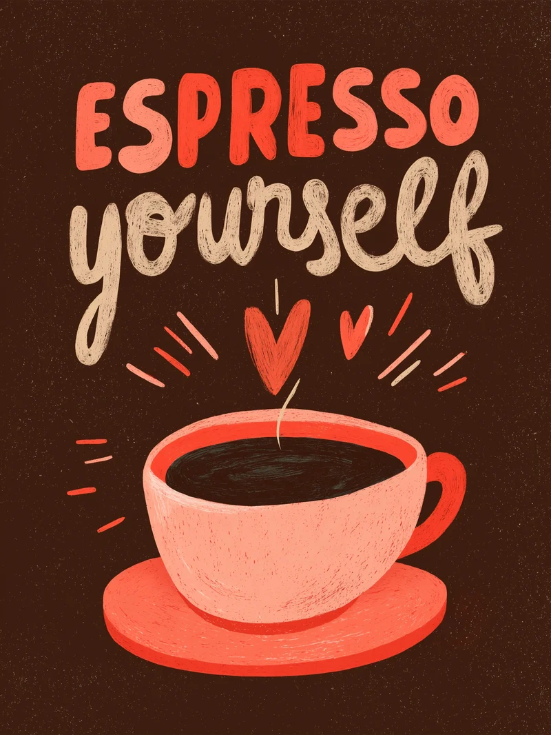Espresso yourself Poster