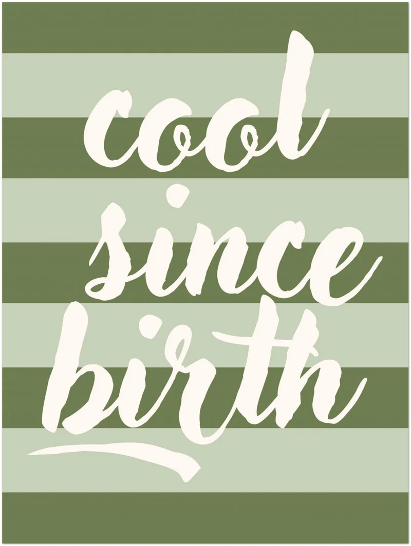 Cool since birth Leinwandbild