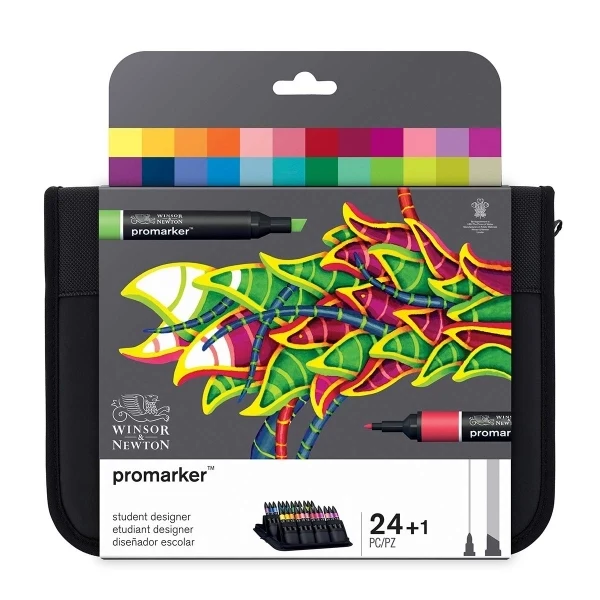 Winsor & Newton - ProMarker Student Wallet 24 Set