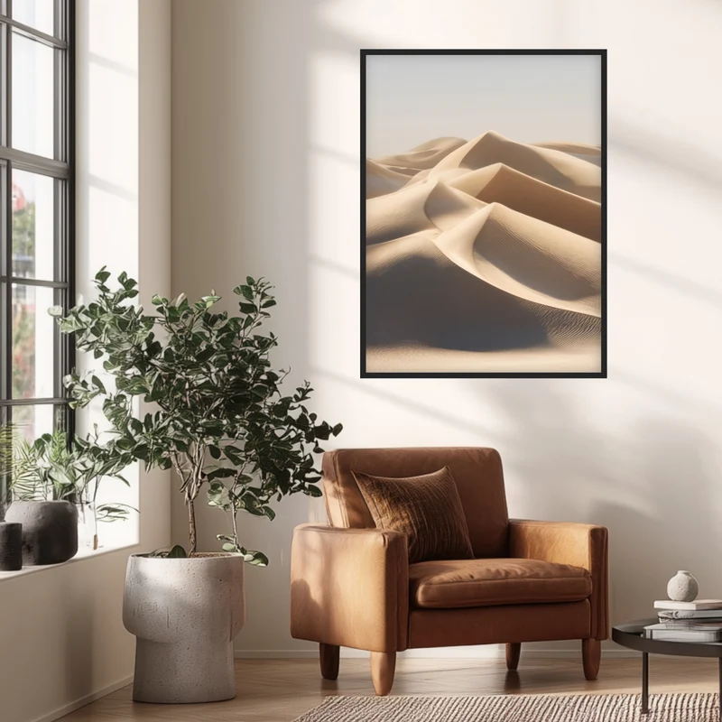 Weite Sandflächen ruhig Poster