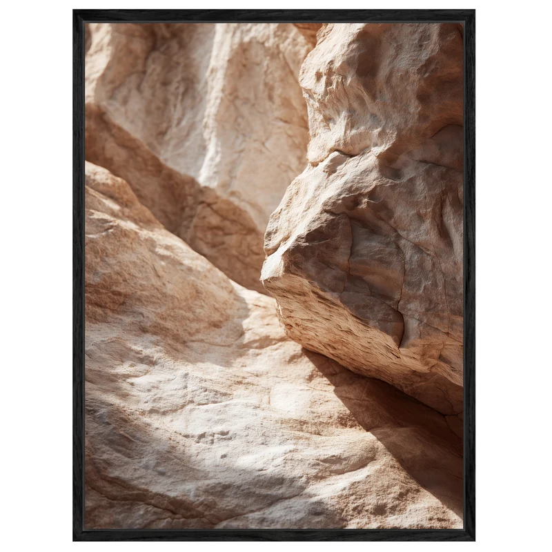Sandsteinfelsen im Sonnenlicht Leinwandbild