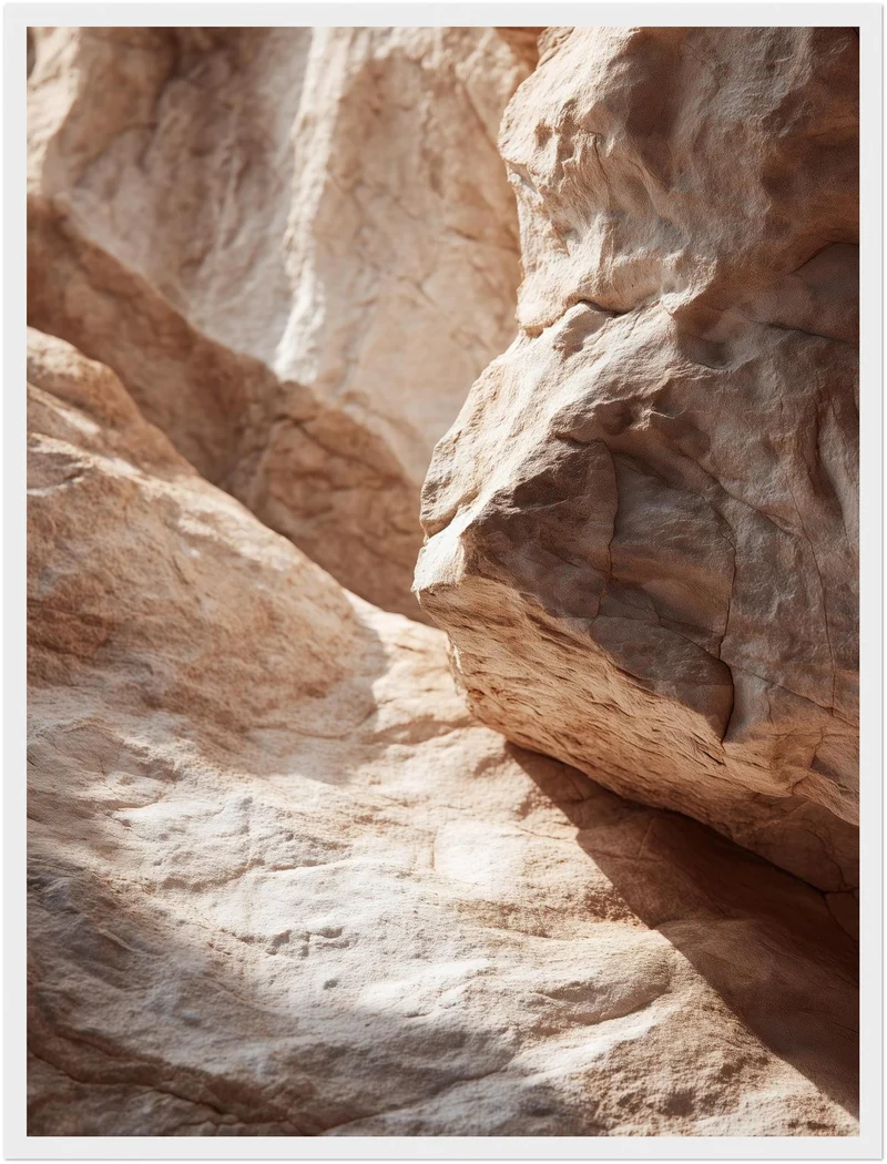 Sandsteinfelsen im Sonnenlicht Poster