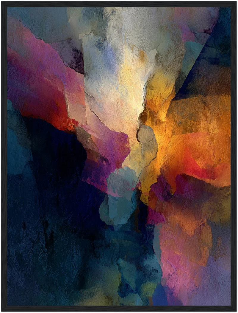 Abstrakte Farbflächen Textur Poster