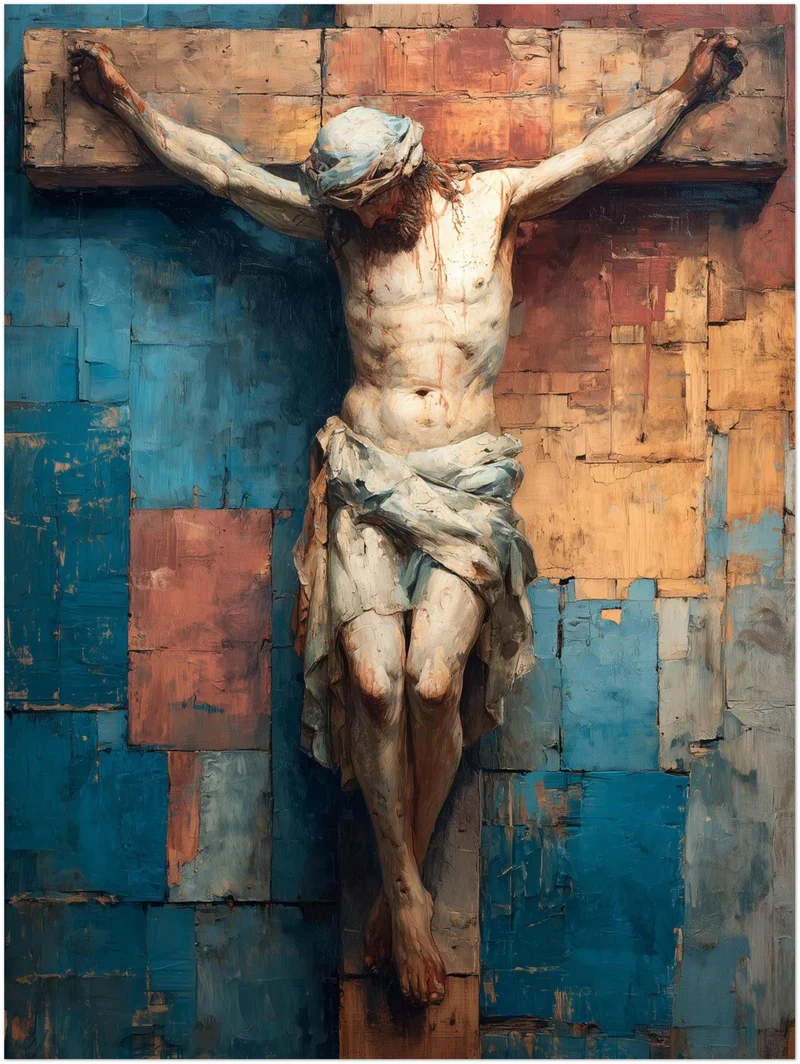 Kreuzigung Jesu Leinwandbild