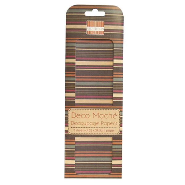 Trimcraft - Deco Mache - Dessert Bloom - Multi Stripe