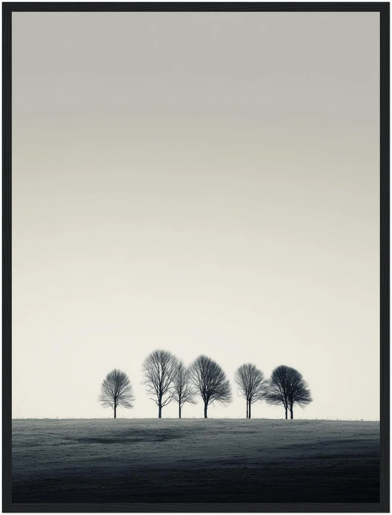 Bäume auf Kuppe Poster