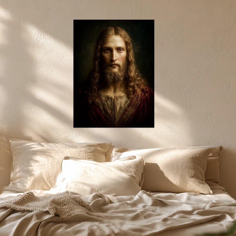 Erhabenes Jesusporträt Poster