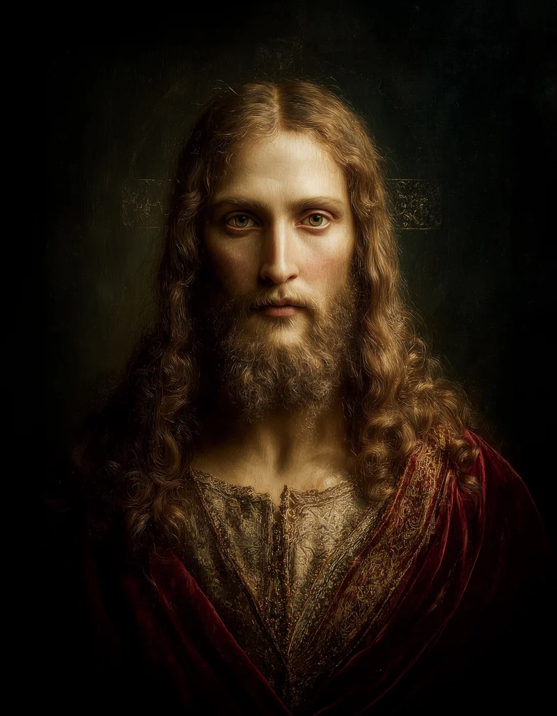 Erhabenes Jesusporträt Poster