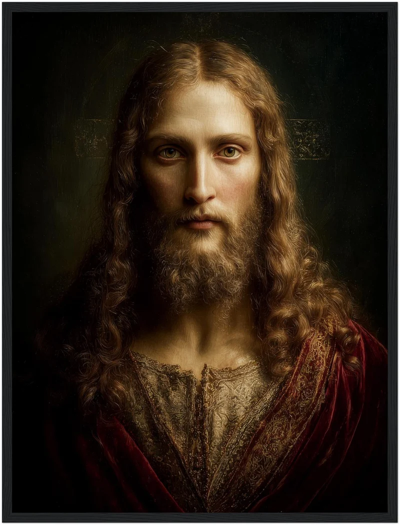 Erhabenes Jesusporträt Poster