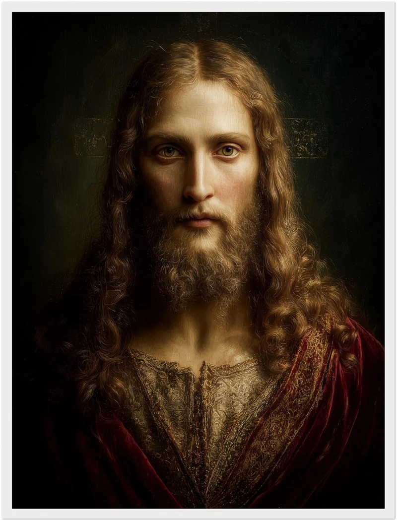 Erhabenes Jesusporträt Poster