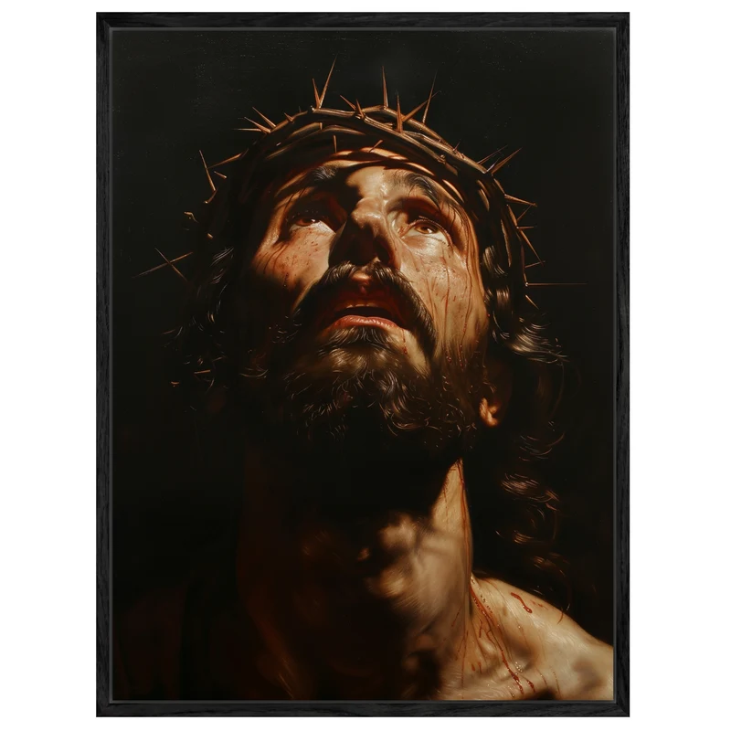 Leidender Jesus Leinwandbild