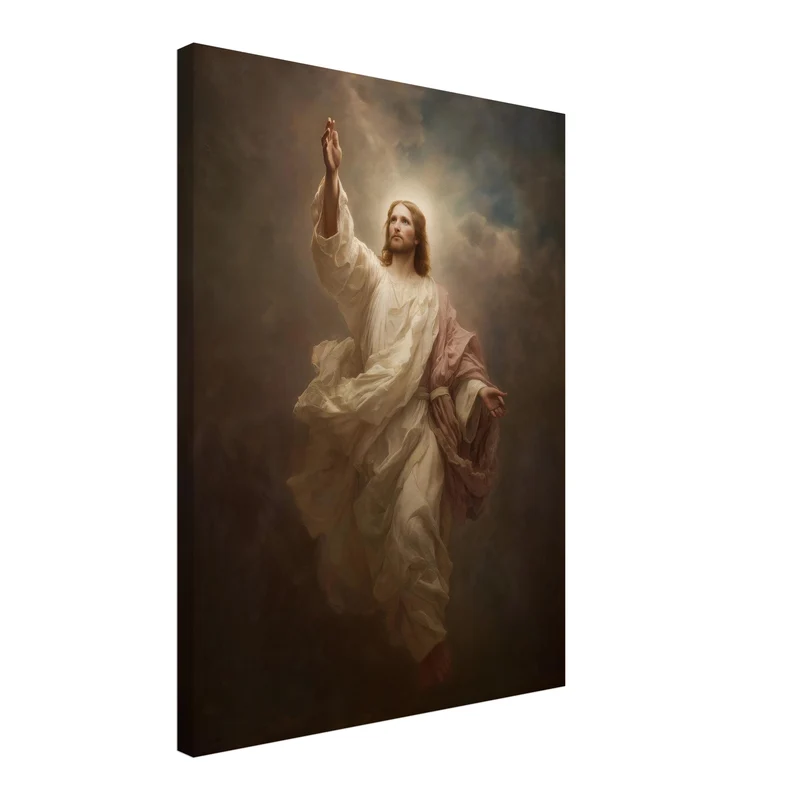 Himmlischer Jesusaufstieg Leinwandbild
