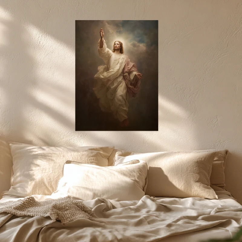 Himmlischer Jesusaufstieg Leinwandbild
