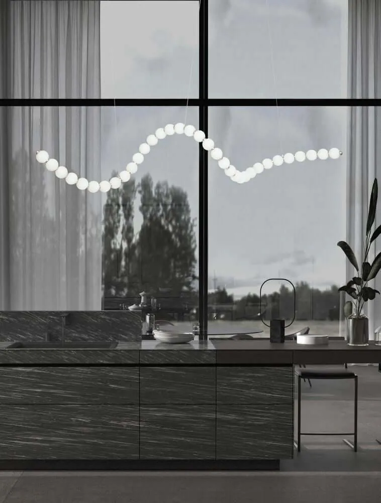 Perla LED Pendelleuchte 34-flammig 3000K Fernbedienung