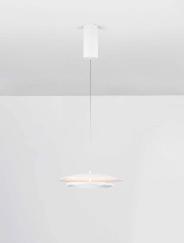 Olos LED Pendelleuchte 3000K Weiß,Chrom
