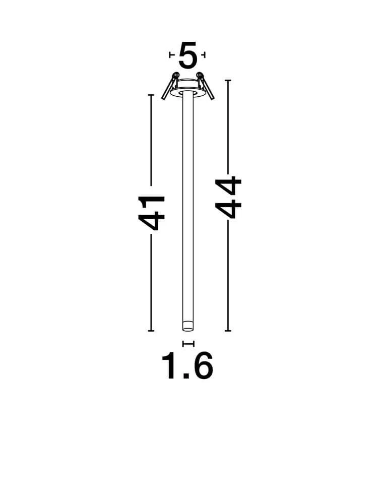 Stilvi Deckenleuchte H 44cm Ø 5cm 3000K