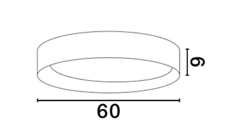 Stake LED Deckenleuchte Ø 60cm 3000K