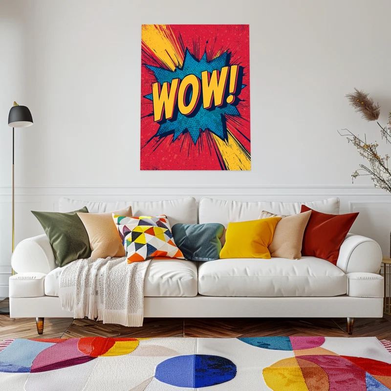 WOW Comic Schriftzug Poster