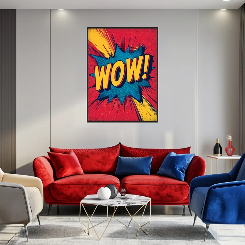 WOW Comic Schriftzug Poster