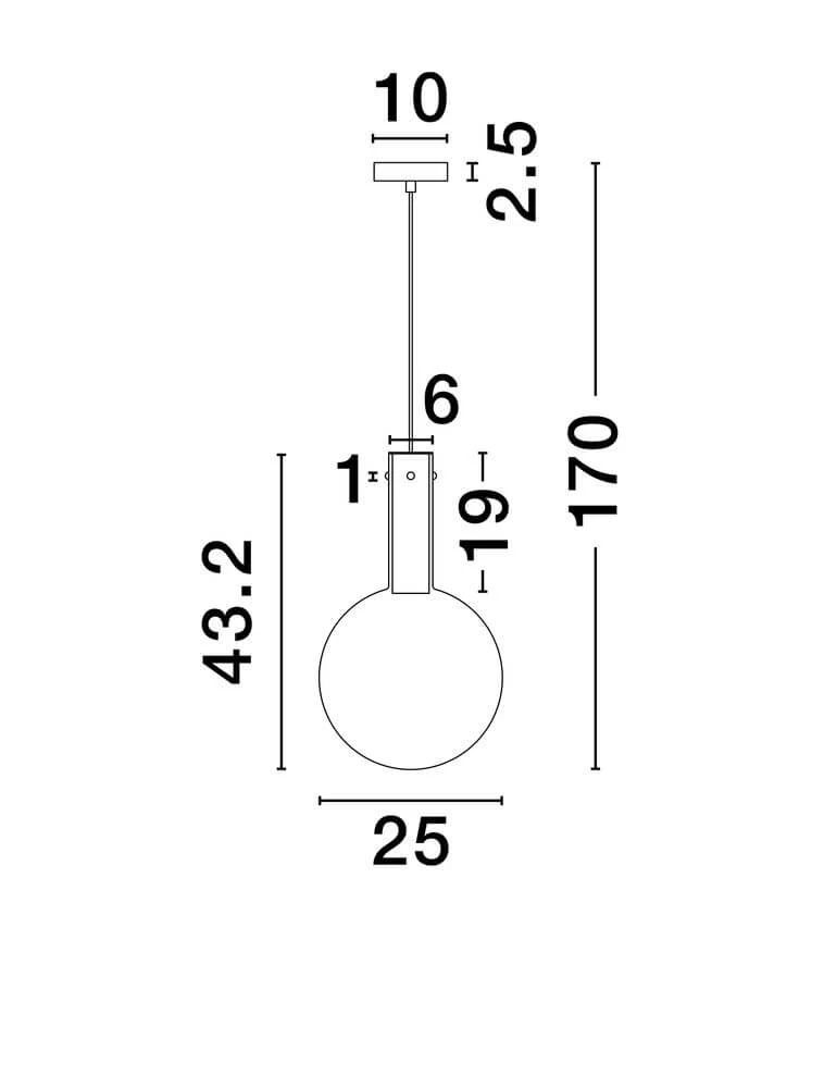 Nostos Pendelleuchte Ø 25cm 3000K
