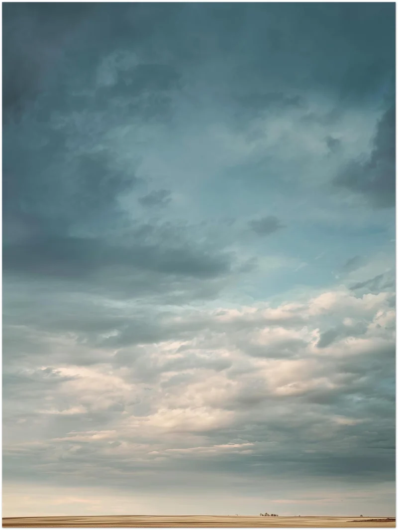 Himmel Weite Ebene Leinwandbild
