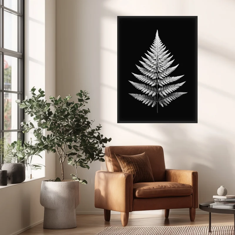Farnblatt Symmetrie Poster