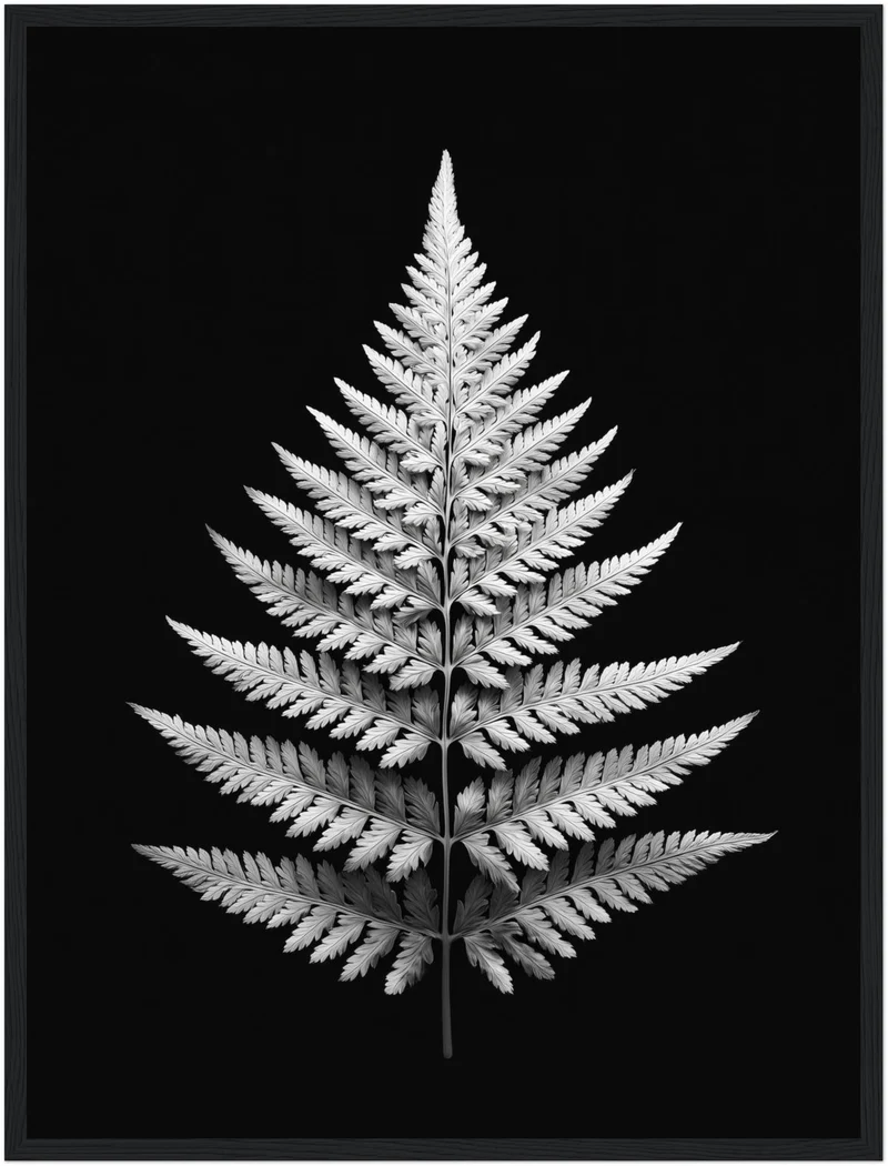 Farnblatt Symmetrie Poster