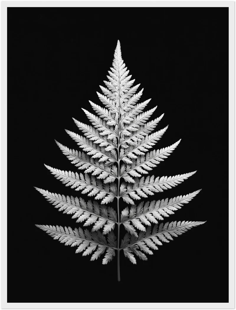 Farnblatt Symmetrie Poster
