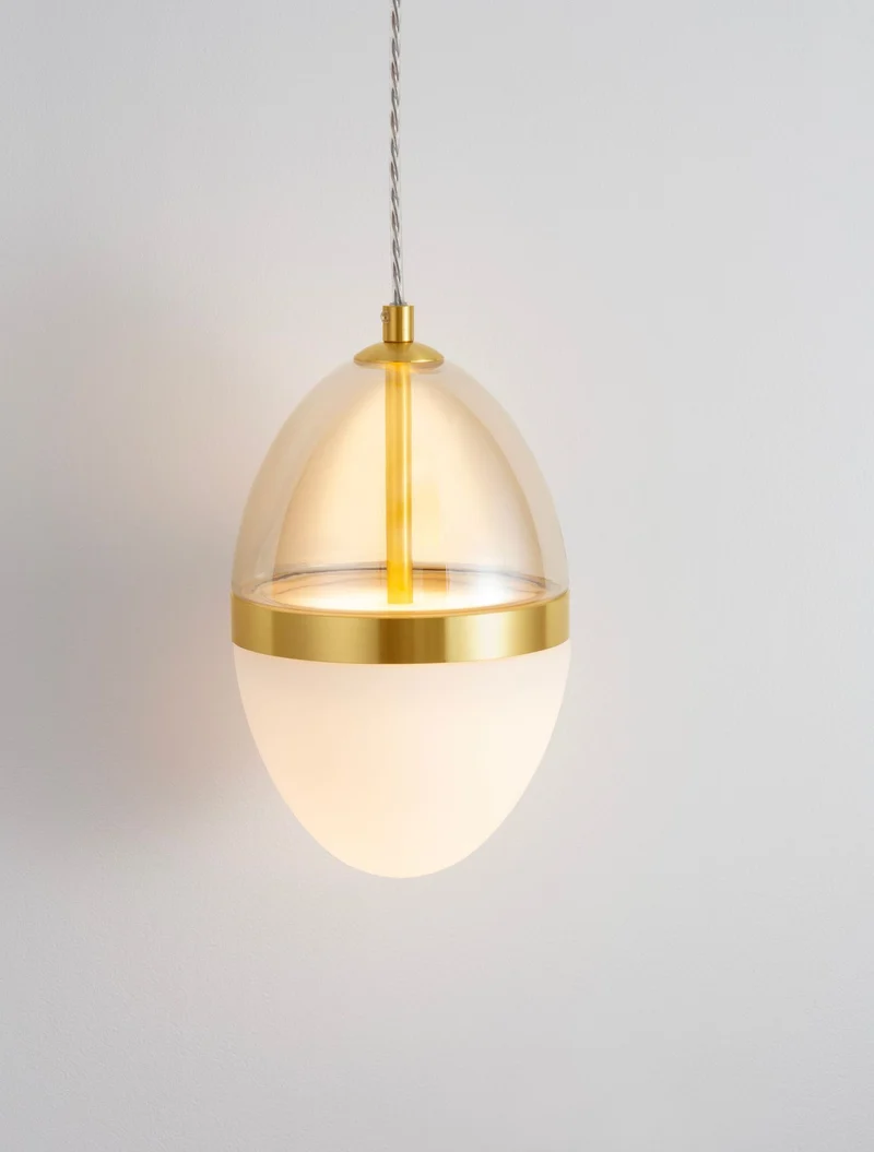 Egna Pendelleuchte Oval 3000K Gold