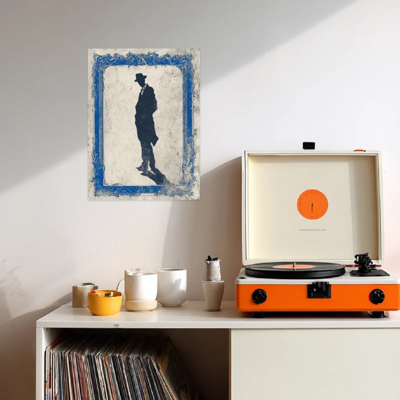 Silhouette Mann Poster